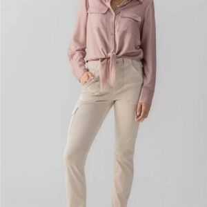 Sanctuary Hayden Slim beige cargo pants - new without tags Size 28